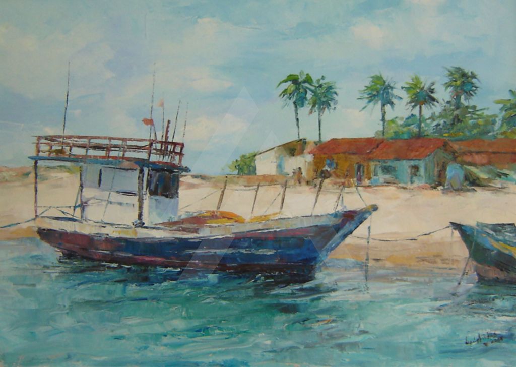 Marina - Ceará Óleo sobre tela 70cm x 50m / Oil on canvas  27,5in x 15,7in 