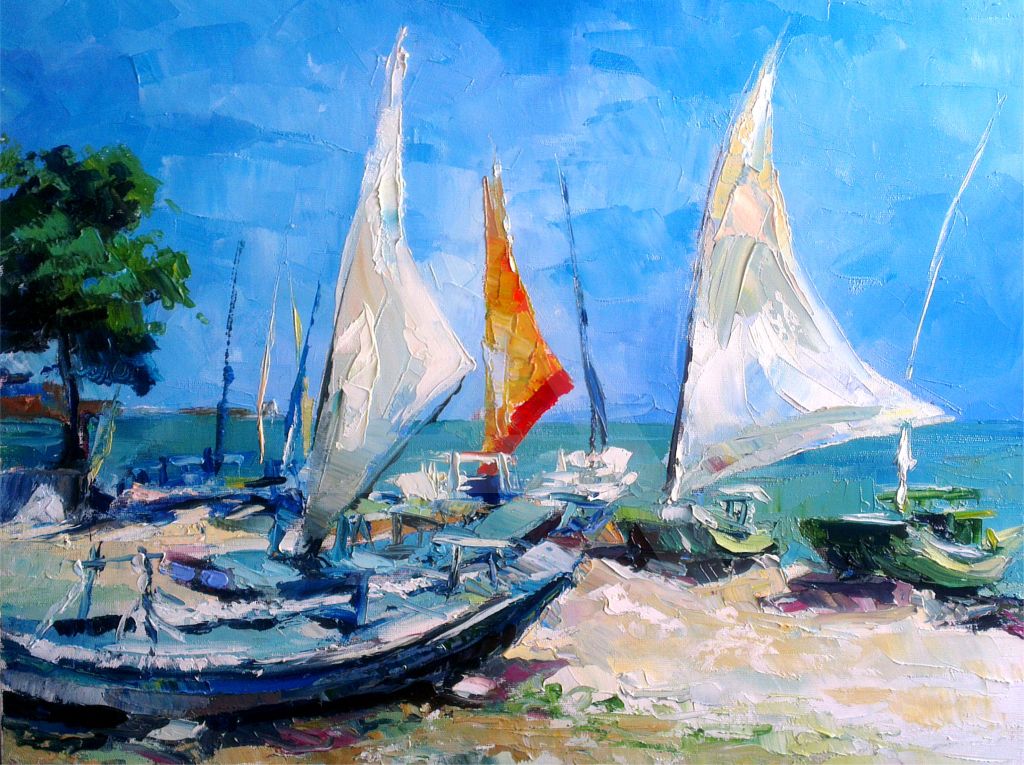 Marina Wes - Óleo sobre tela 50cm x 40cm / 19.6in x 15.74in Oil on canvas